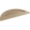 Ekena Millwork Timberthane Rustic Smooth Half Round Faux Wood Non-Functional Gable Vent, Primed Tan, 24"W x 12"H GVURHR24X12DSMPR - alternate 2
